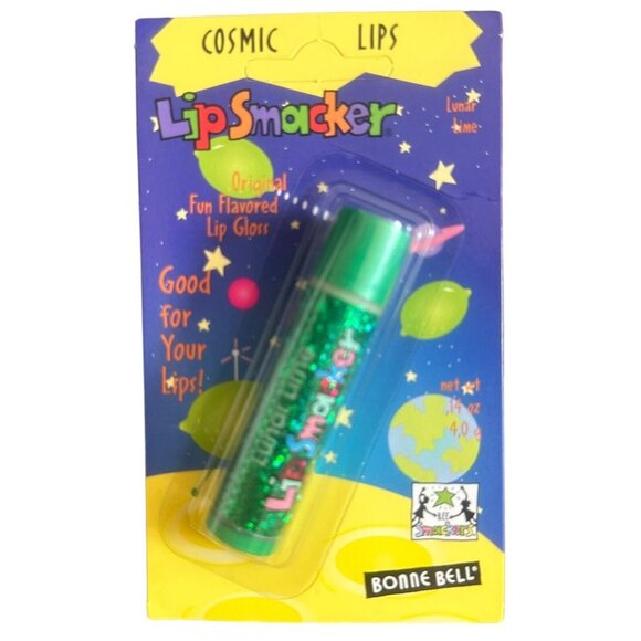 Vintage Bonne Bell Cosmic Lips Lunar Lime Bubble Font Shimmer Lip Balm Original! - Picture 1 of 2